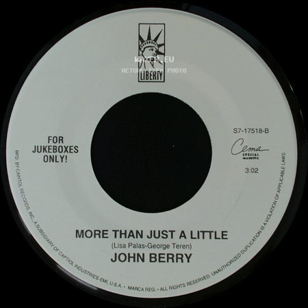 John Berry - More Than Just A Little / Kiss Me In The Car side A