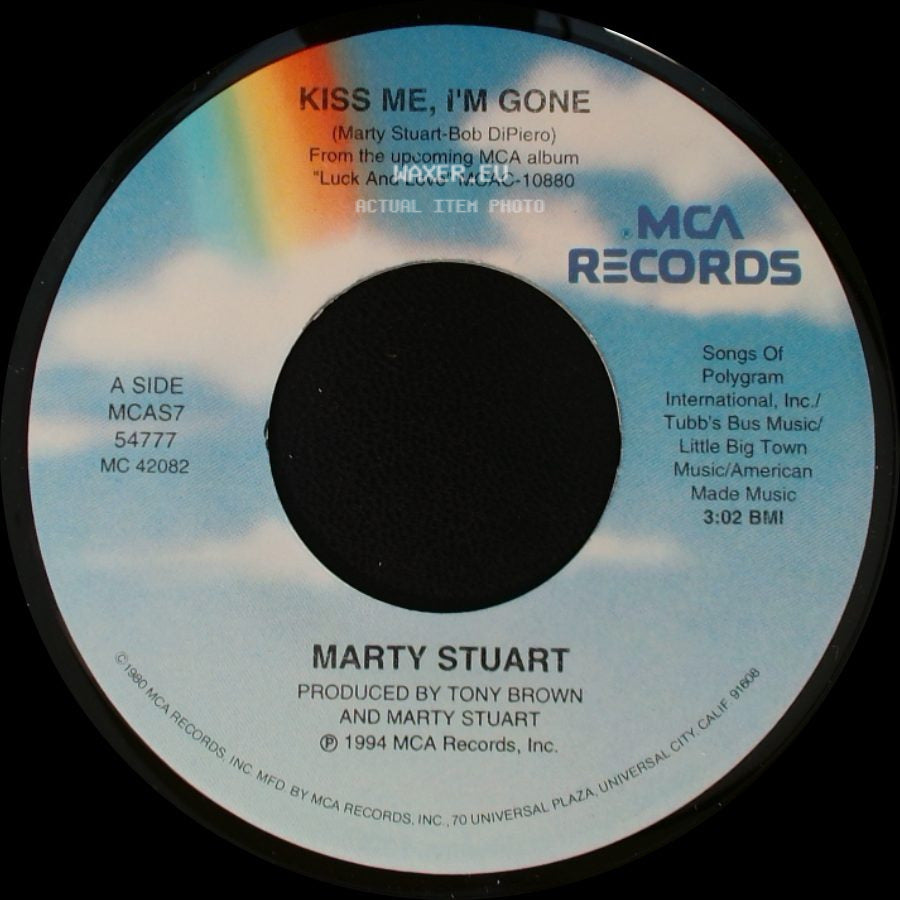 Marty Stuart - Kiss Me, I'm Gone / Visits The Moon side A