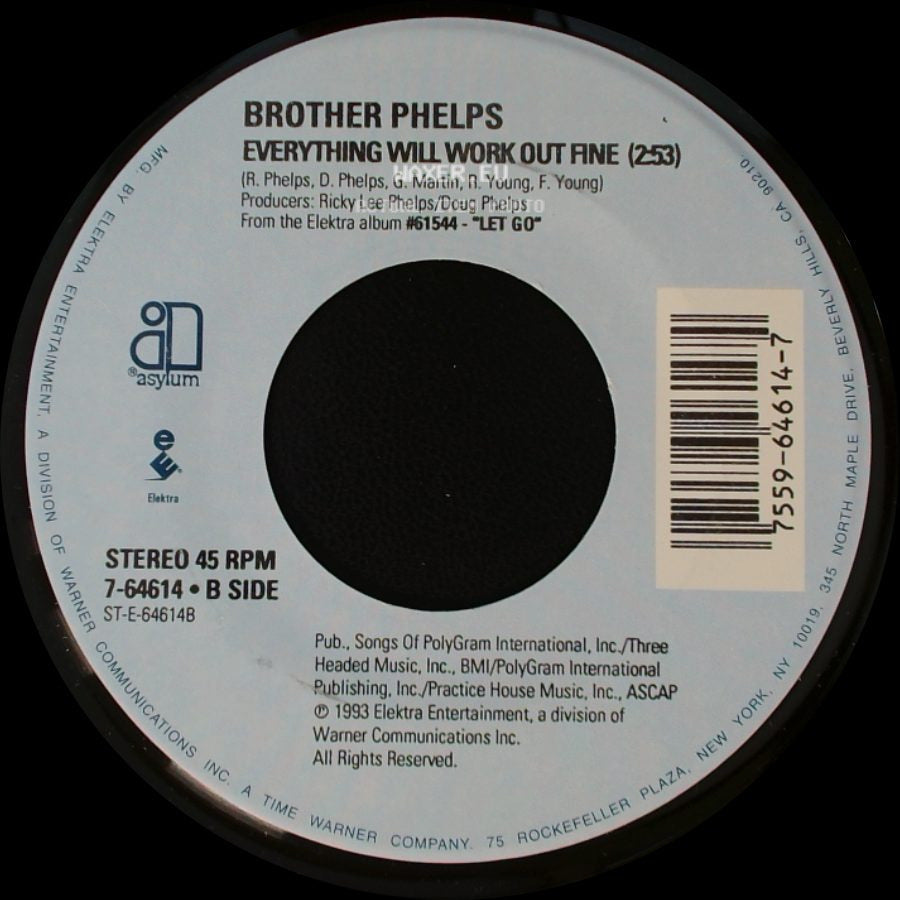 Brother Phelps - Let Go (3:37) / Everything Will Work Out Fine side B