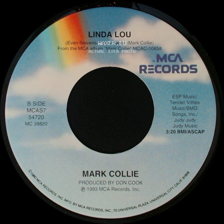Mark Collie - Something's Gonna Change Her Mind / Linda Lou side B