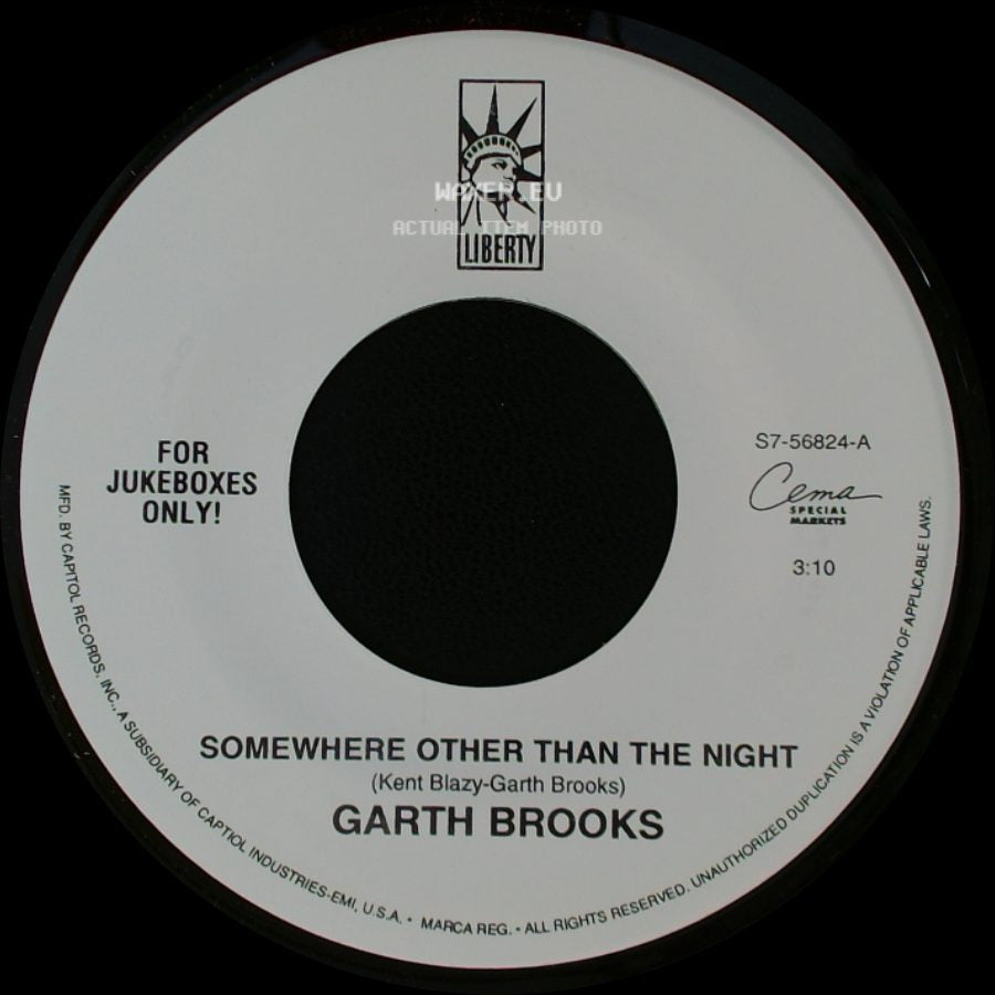 Garth Brooks - Mr. Right / Somewhere Other Than The Night side B