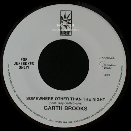 Garth Brooks - Mr. Right / Somewhere Other Than The Night side B