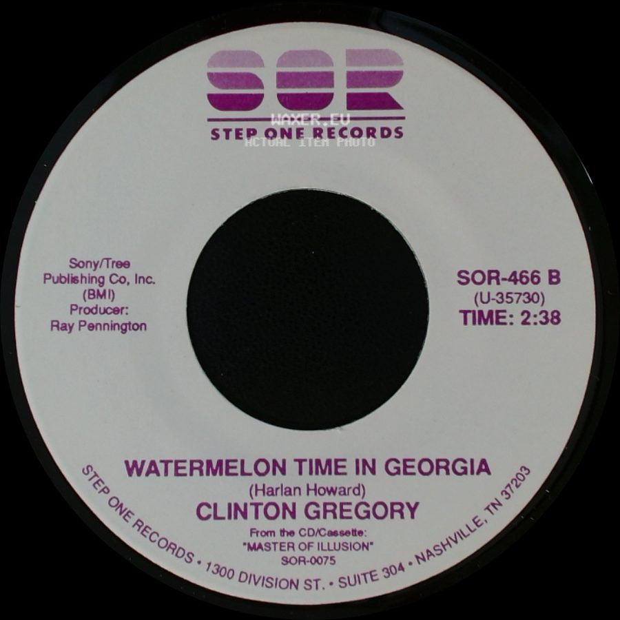 Clinton Gregory - Master Of Illusion / Watermelon Time In Georgia side B