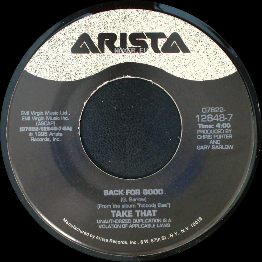 Take That - Love Ain't Here Anymore / Back For Good side B