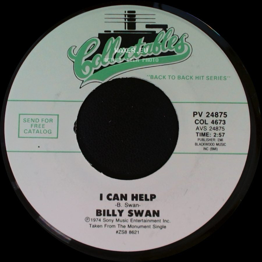 Billy Swan - I'm Her Fool / I Can Help side B