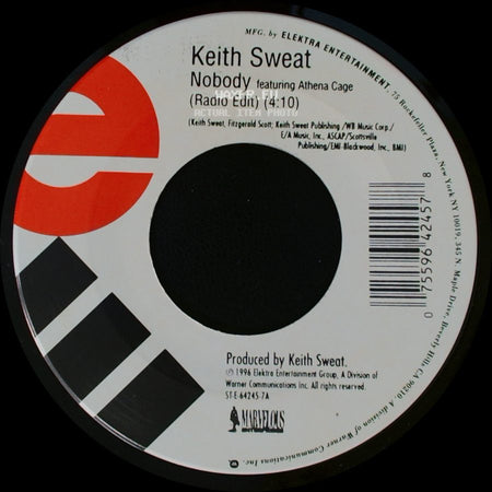 Keith Sweat - In The Mood / Nobody Featuring Athena Cage (Radio Edit) side B