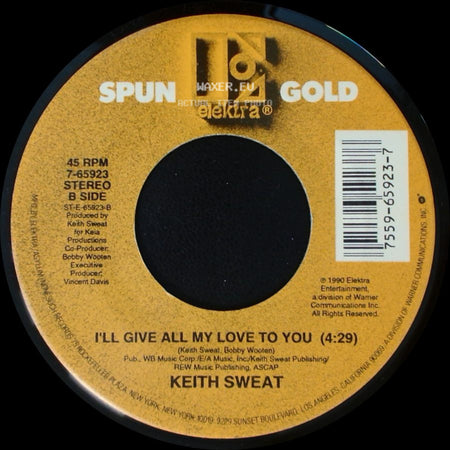 Keith Sweat - Why Me Baby? (Part 2) (Keith Sweat Remix) / I'll Give All My Love To You side B