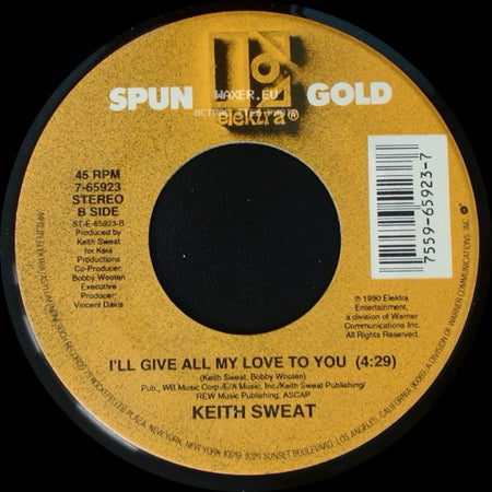Keith Sweat - Why Me Baby? (Part 2) (Keith Sweat Remix) / I'll Give All My Love To You side B