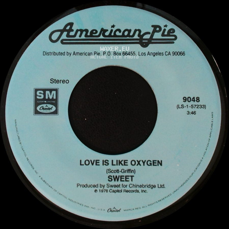 Sweet / Quicksilver Messenger Service - Love Is Like Oxygen / Fresh Air side A