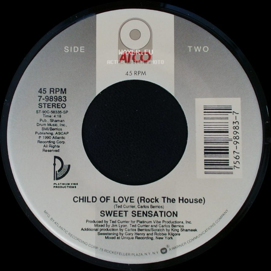 Sweet Sensation - Love Child / Child Of Love (Rock The House) side B