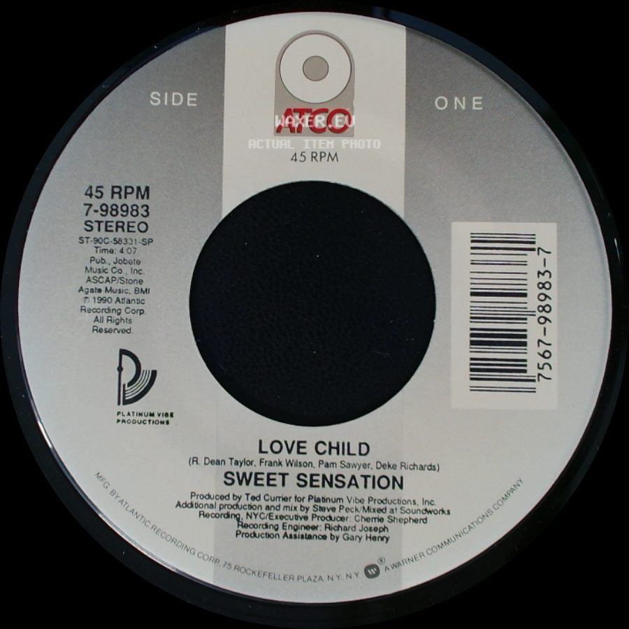Sweet Sensation - Love Child / Child Of Love (Rock The House) side A