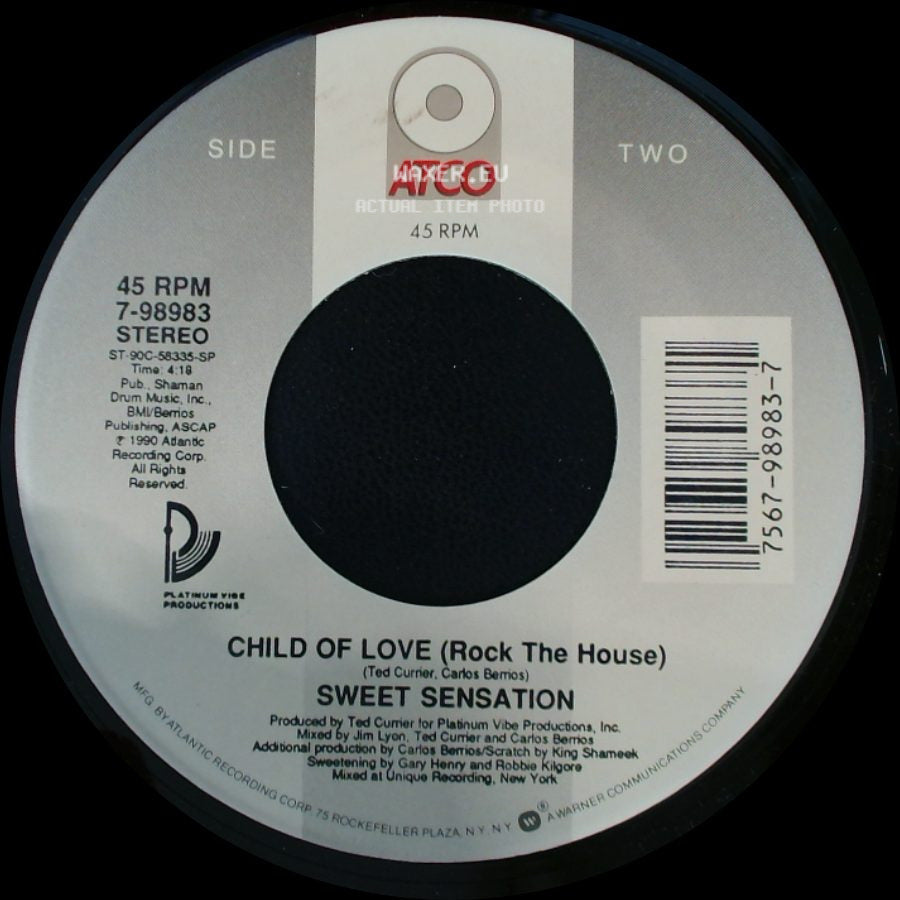 Sweet Sensation - Love Child / Child Of Love (Rock The House) side B