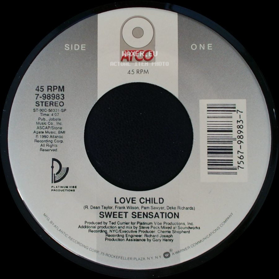 Sweet Sensation - Love Child / Child Of Love (Rock The House) side A