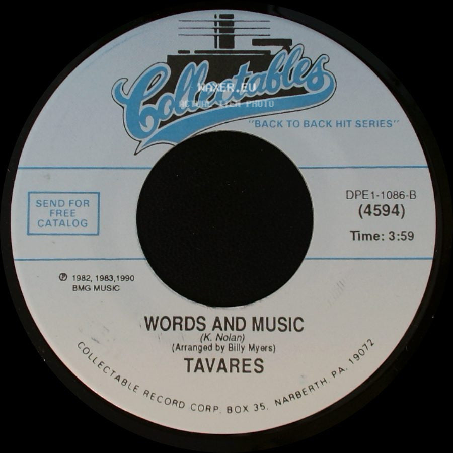 Tavares - Words And Music / A Penny For Your Thoughts side A