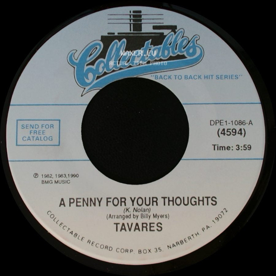 Tavares - Words And Music / A Penny For Your Thoughts side B