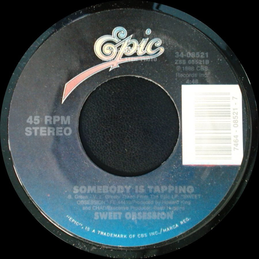 Sweet Obsession - Being In Love Ain't Easy / Somebody Is Tapping side B