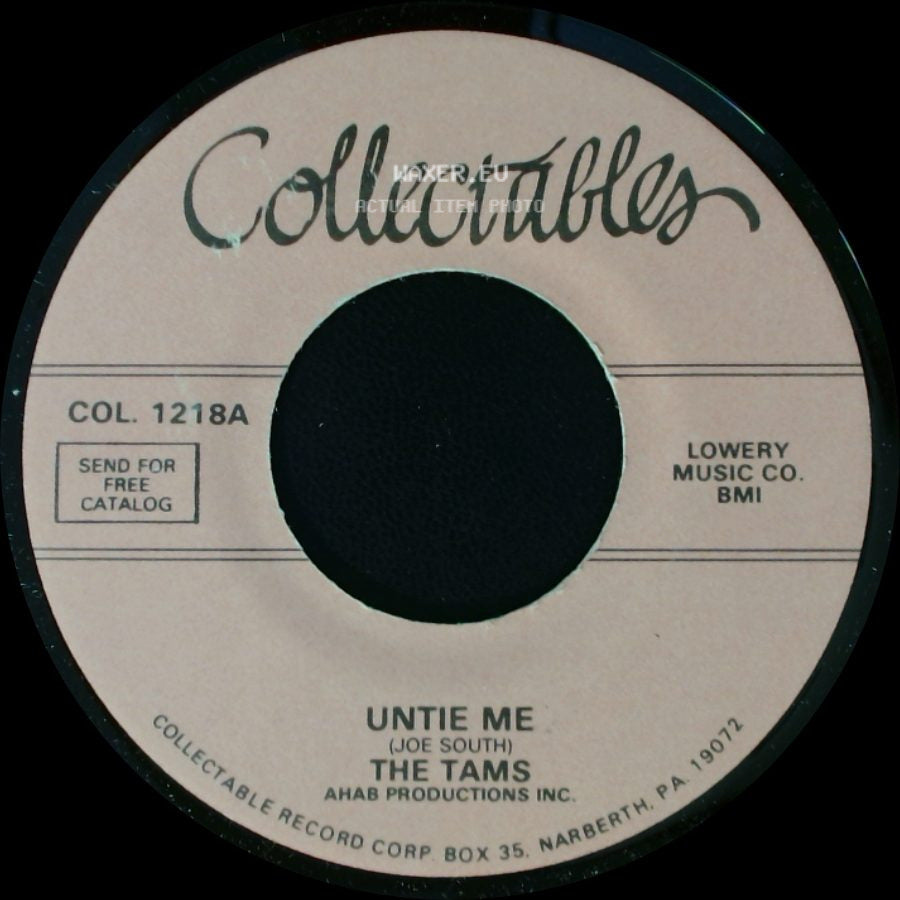 The Tams - Untie Me / Disillusioned side A