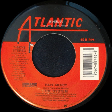 The System - Have Mercy / Have Mercy side B