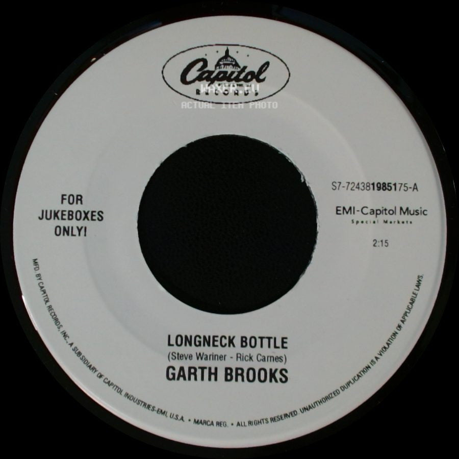 Garth Brooks - Longneck Bottle / Rollin' side A