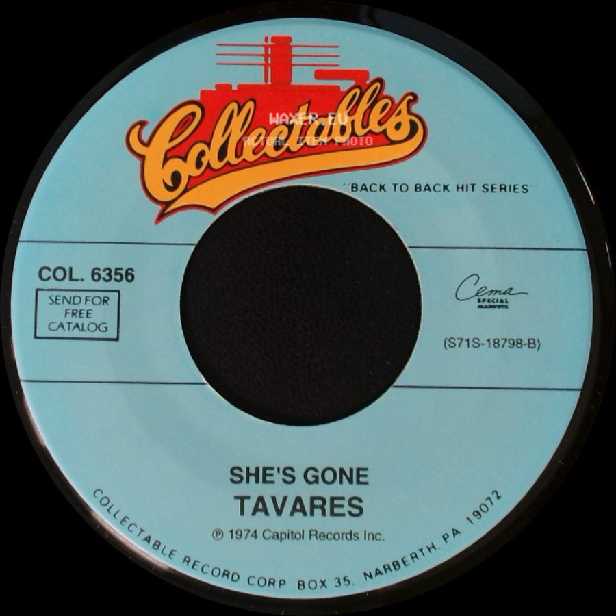 Tavares - Check It Out / She's Gone side B