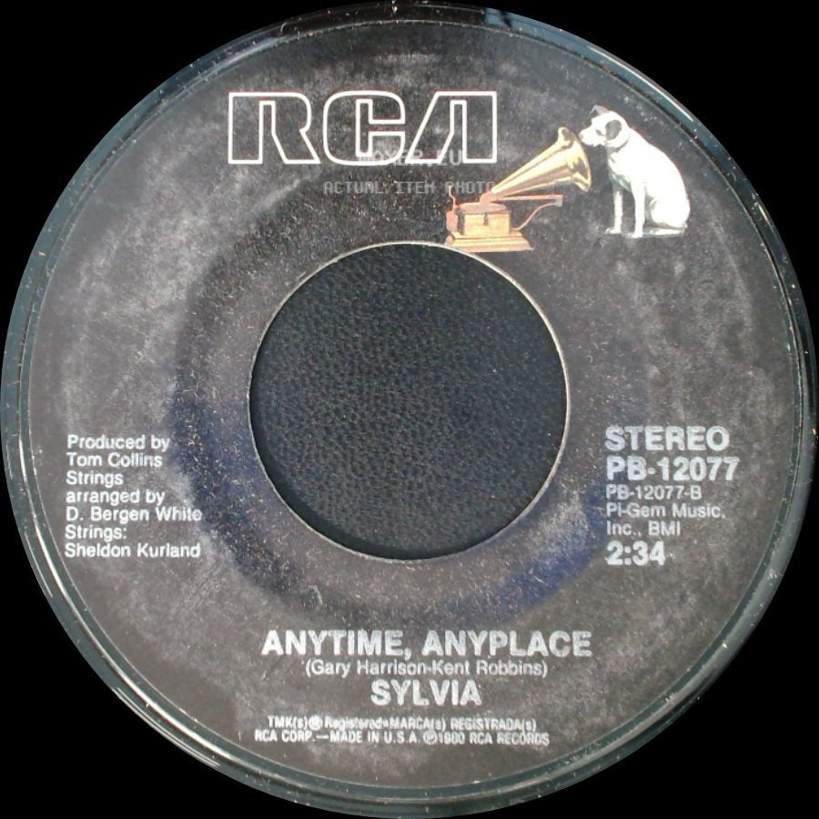 Sylvia - Tumbleweed / Anytime, Anyplace side B