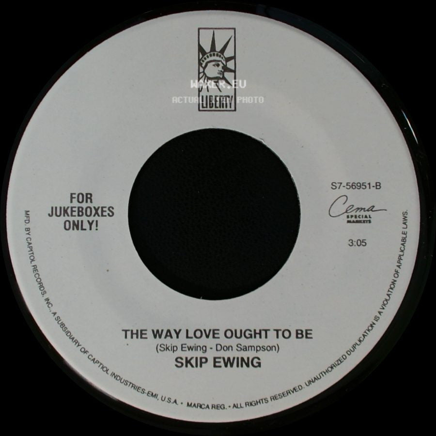 Skip Ewing - The Way Love Ought To Be / Losing You Is New To Me side A
