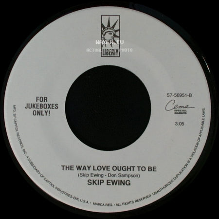Skip Ewing - Losing You Is New To Me / The Way Love Ought To Be side B