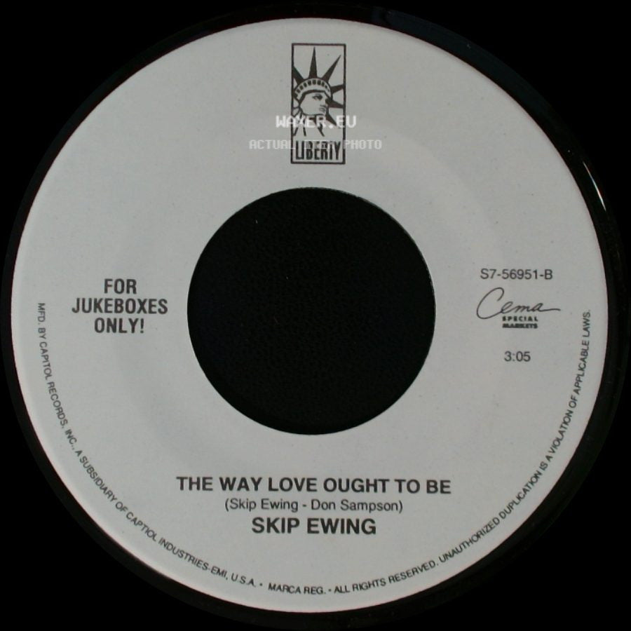 Skip Ewing - Losing You Is New To Me / The Way Love Ought To Be side B