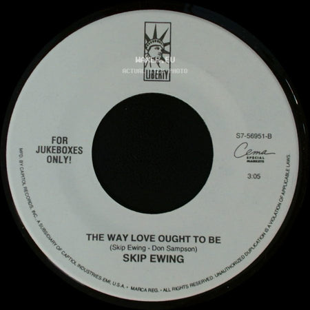 Skip Ewing - Losing You Is New To Me / The Way Love Ought To Be side B