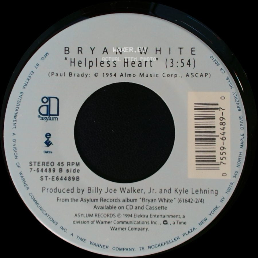 Bryan White - Look At Me Now / Helpless Heart side B