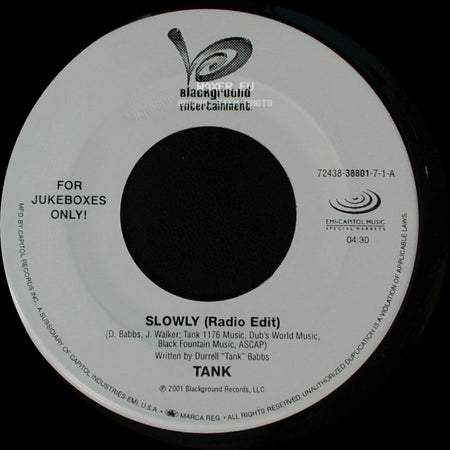 Tank - Slowly (Radio Edit) / Maybe I Deserve side A