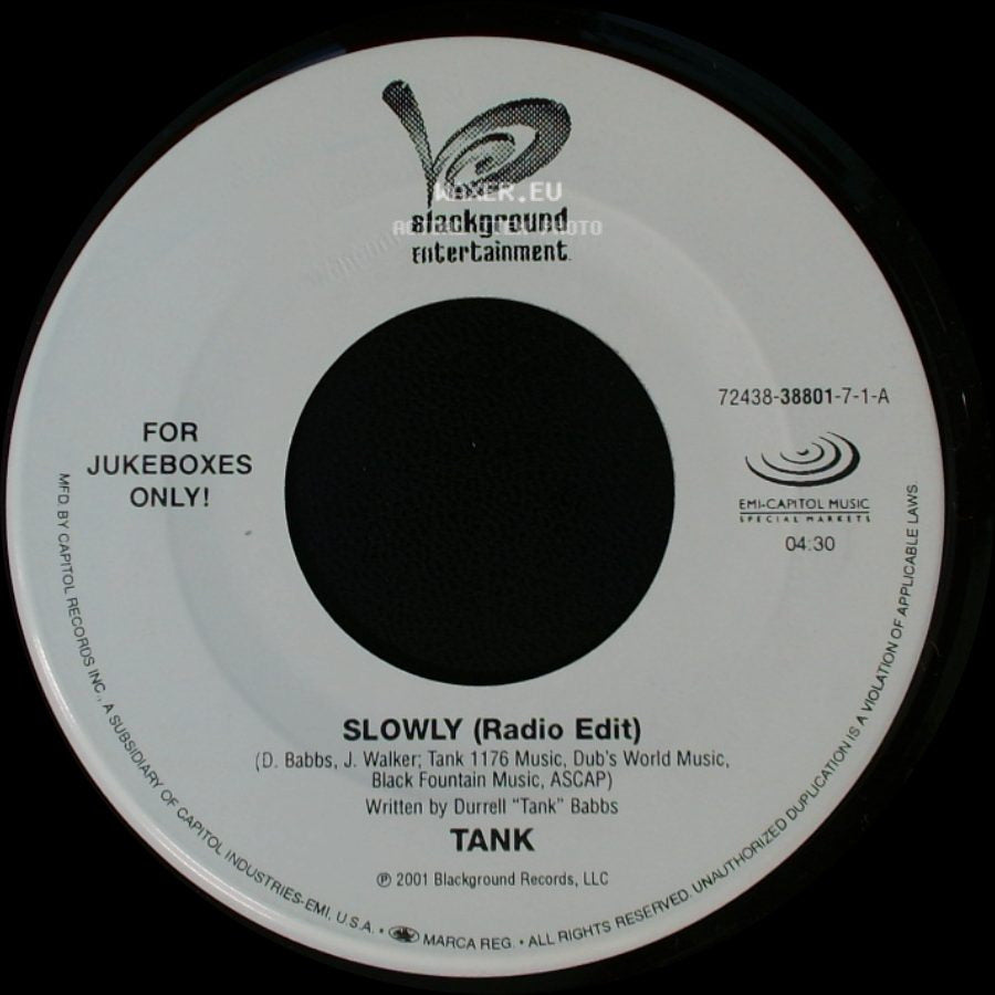 Tank - Slowly (Radio Edit) / Maybe I Deserve side A