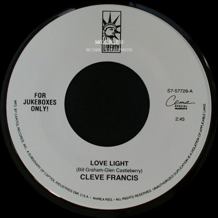 Cleve Francis - Love Light / Happy side A