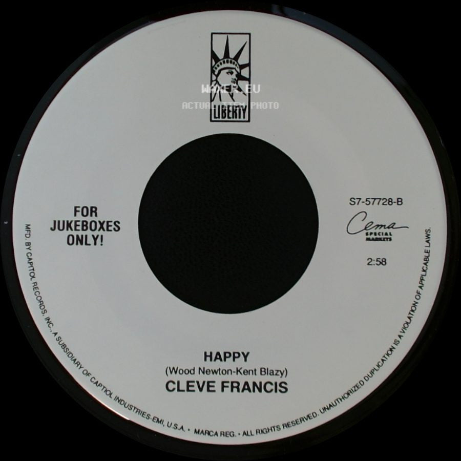 Cleve Francis - Love Light / Happy side B