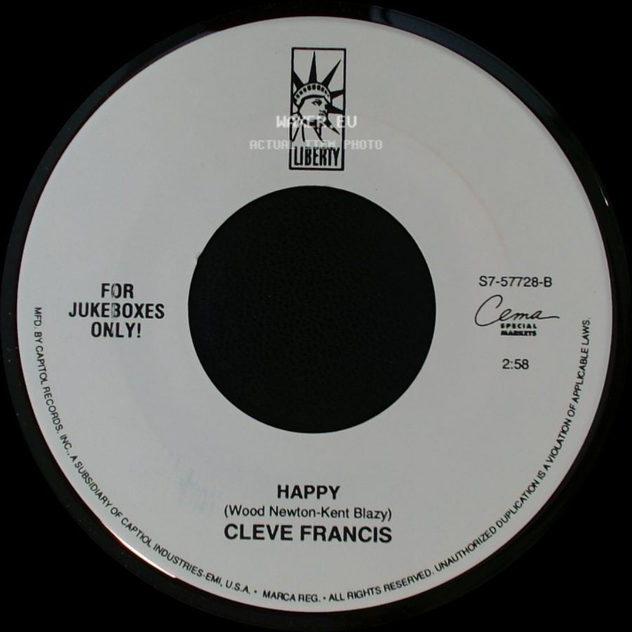 Cleve Francis - Love Light / Happy side B