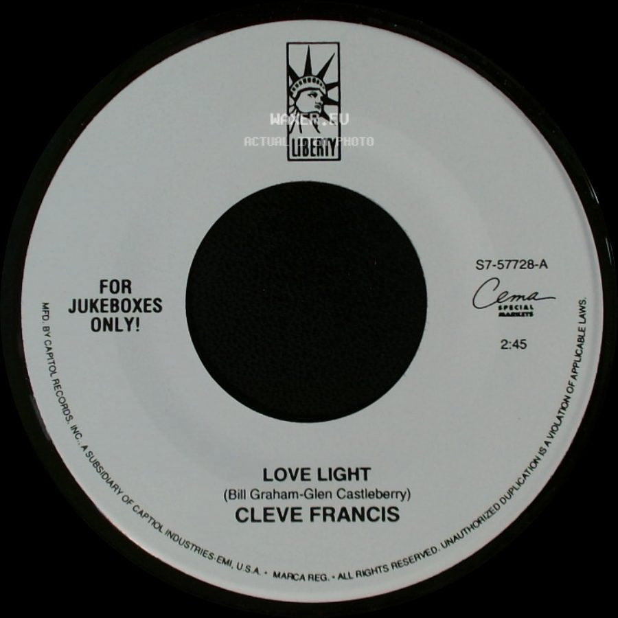 Cleve Francis - Love Light / Happy side A