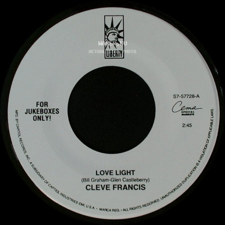 Cleve Francis - Love Light / Happy side A