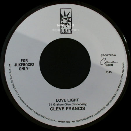 Cleve Francis - Love Light / Happy side A