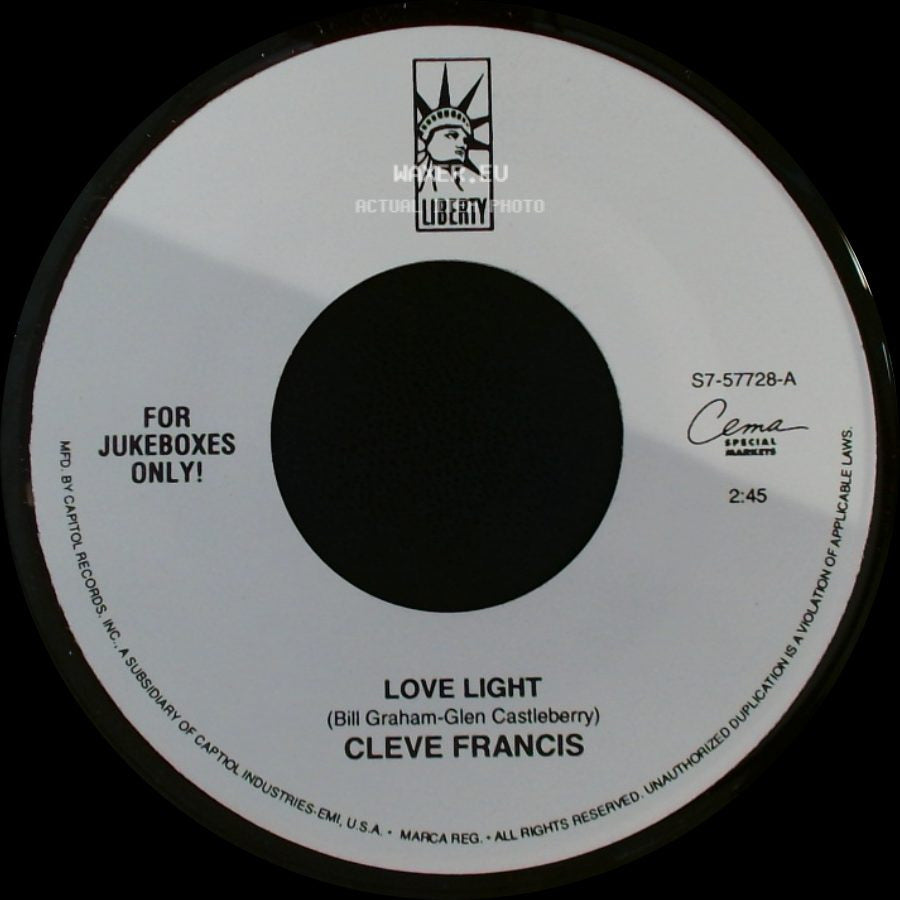 Cleve Francis - Love Light / Happy side A