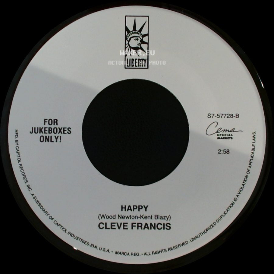 Cleve Francis - Love Light / Happy side B