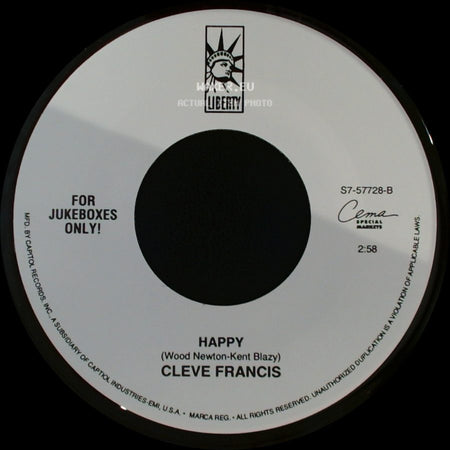 Cleve Francis - Love Light / Happy side B