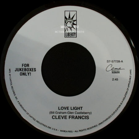 Cleve Francis - Love Light / Happy side A