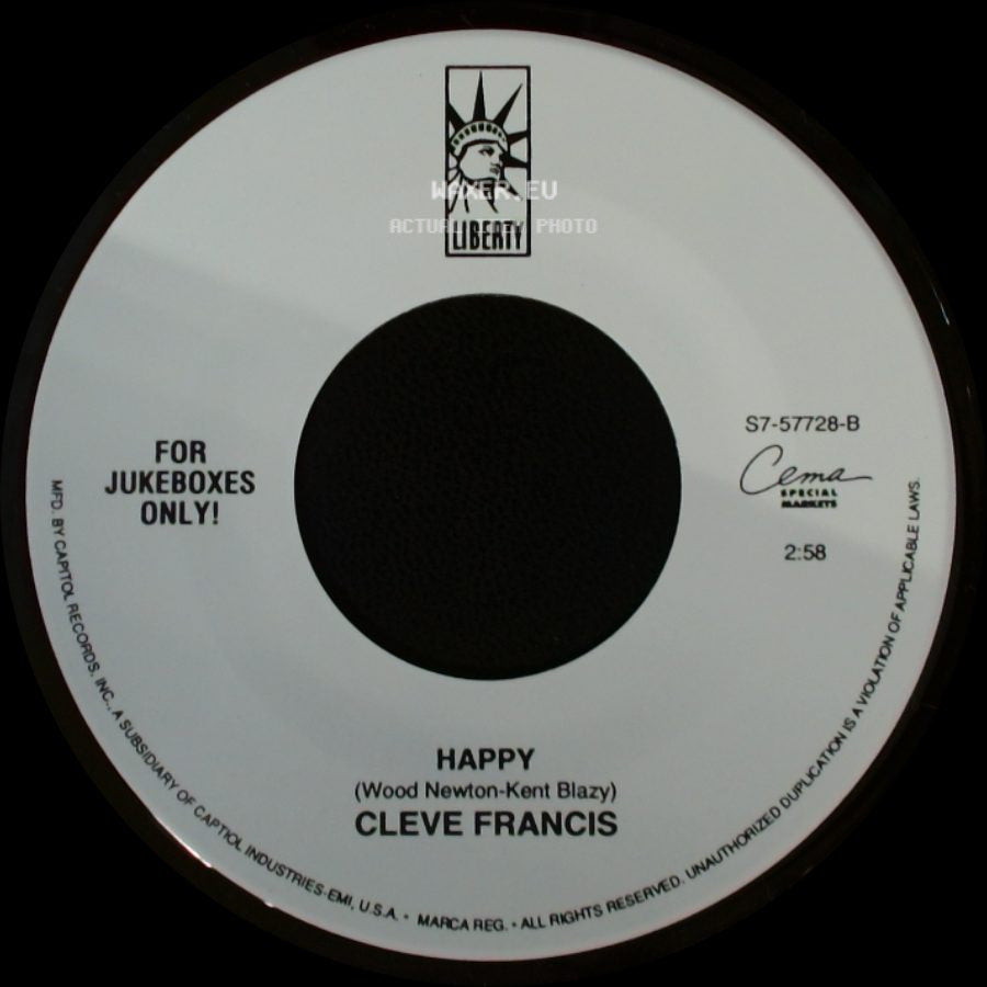 Cleve Francis - Love Light / Happy side B