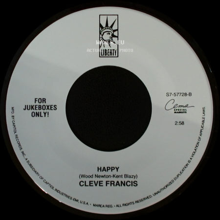 Cleve Francis - Love Light / Happy side B