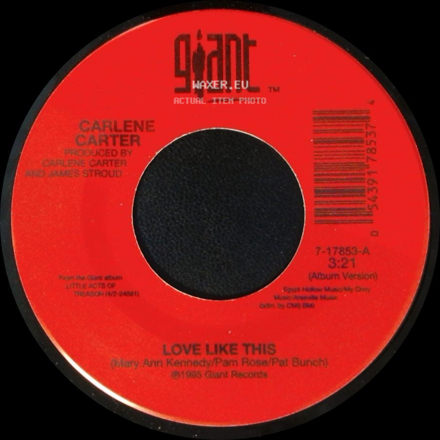Carlene Carter - Love Like This / One Tender Night side A