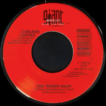 Carlene Carter - Love Like This / One Tender Night side B