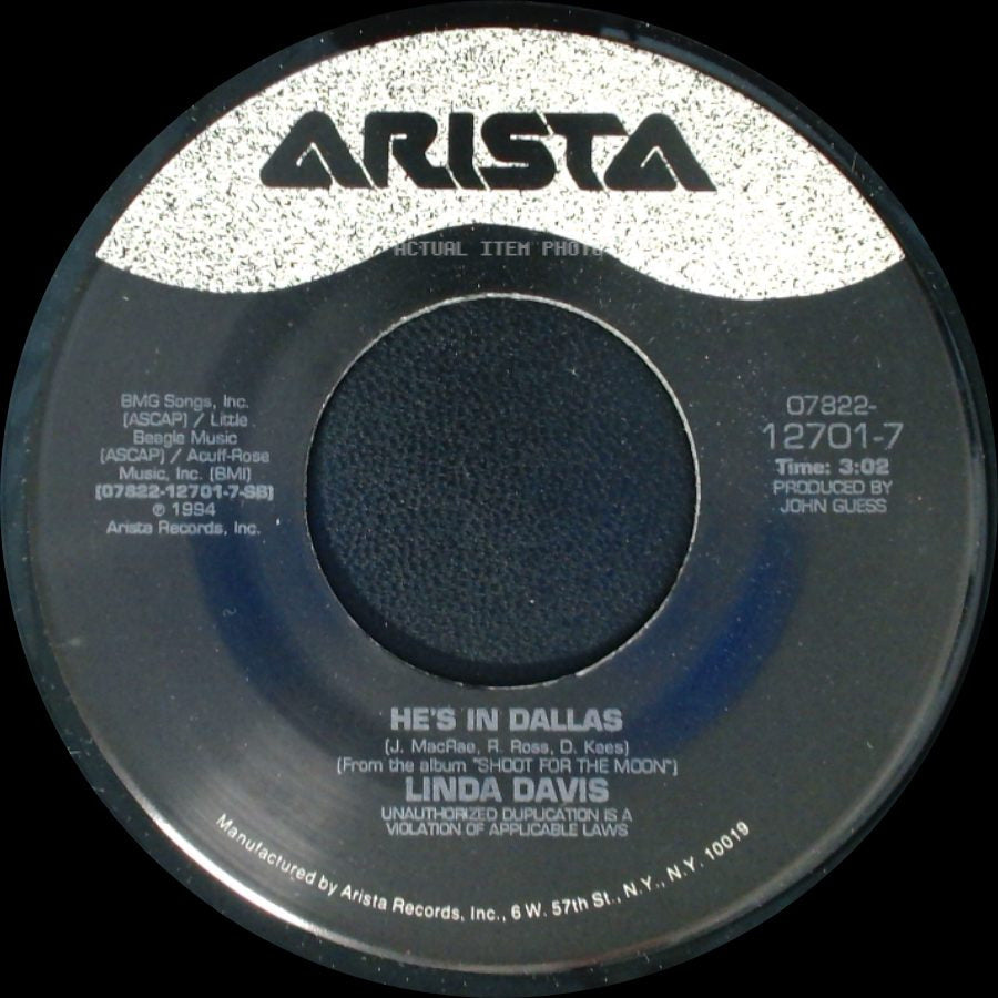 Linda Davis - He's In Dallas / Love Didn't Do It side A