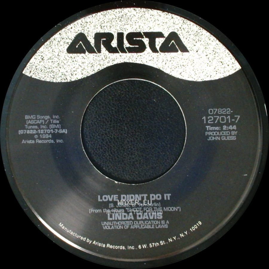 Linda Davis - He's In Dallas / Love Didn't Do It side B