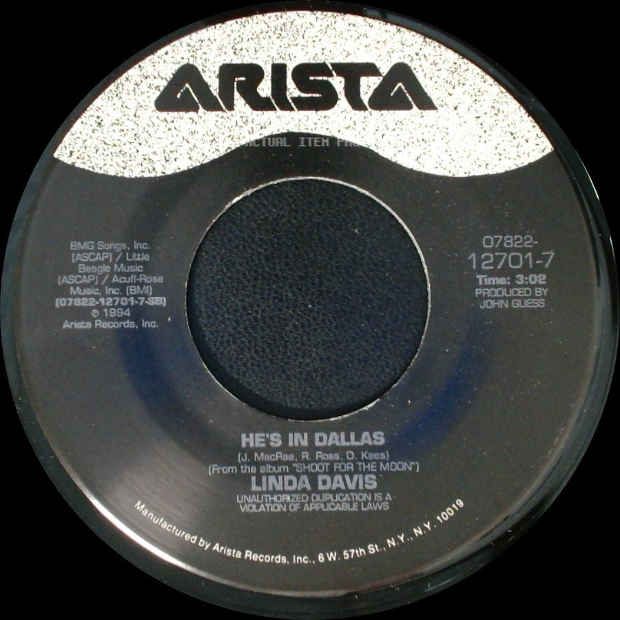 Linda Davis - He's In Dallas / Love Didn't Do It side A
