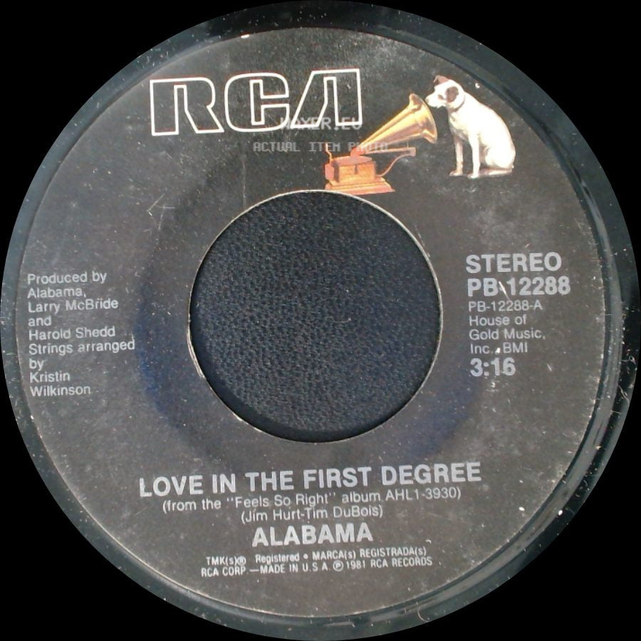 Alabama - Love In The First Degree / Ride The Train side A